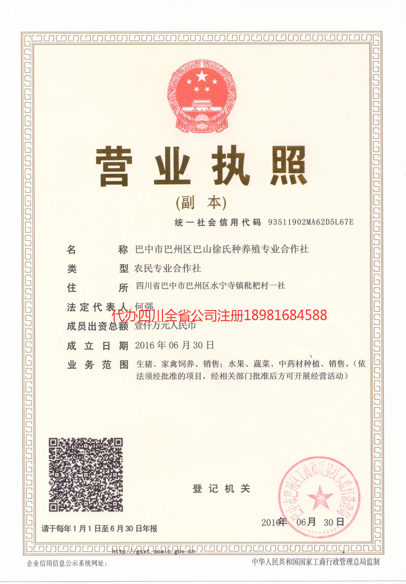 桐城桐城巴山徐氏种养殖专业合作社